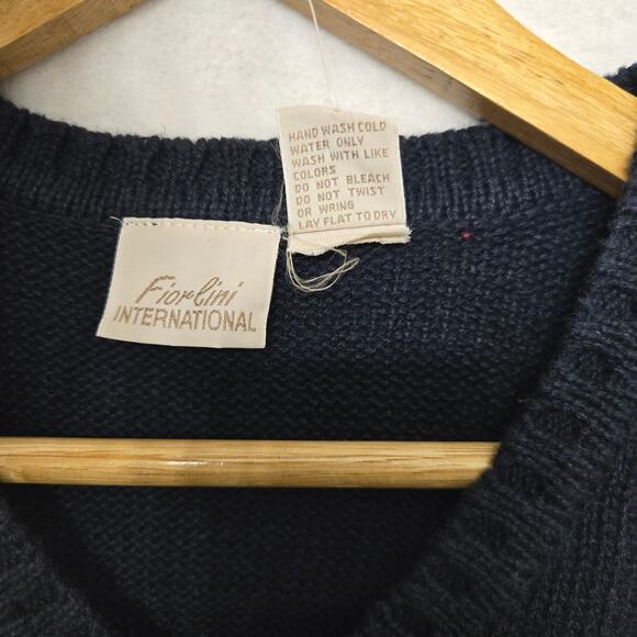 NWT Fiorelini Womens Vintage 90s Y2K Academia Preppy Knit Argyle Sweater Vest M - Picture 6 of 8